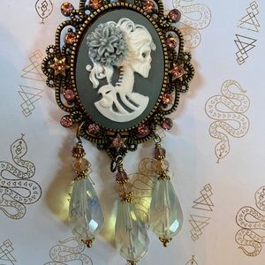 Lolita Skeleton Cameo Necklace